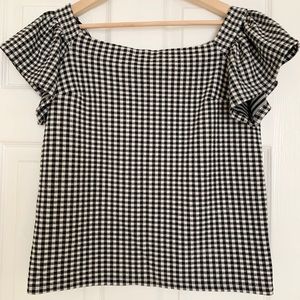 Black and White Checkered Top🖤